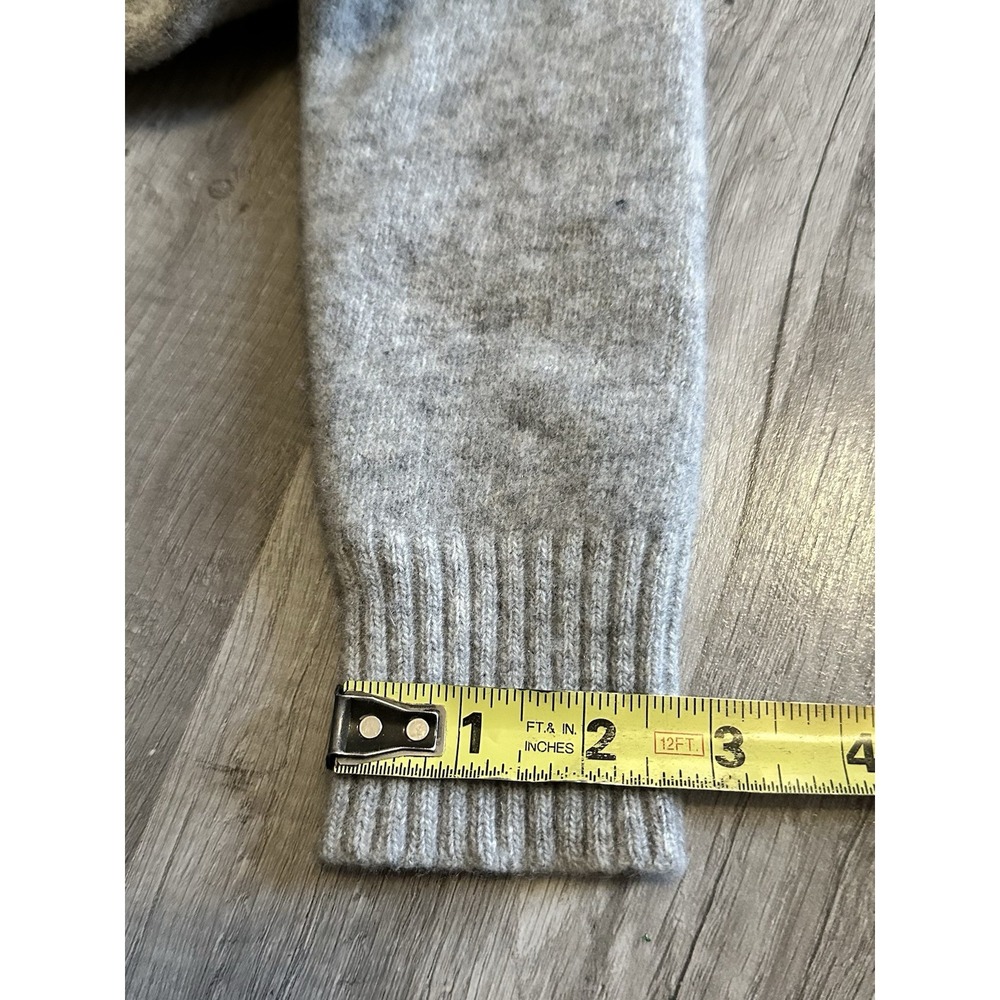 MAILLE CLU Gray Wool Cashmere Sweater Unique Details‎  Size Small - Picture 16 of 16